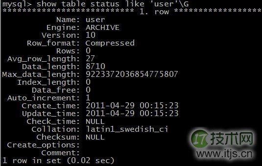 浅谈MySQL的存储引擎之表类型存储(图8) 浅谈MySQL的存储引擎之表类型存储(图8)