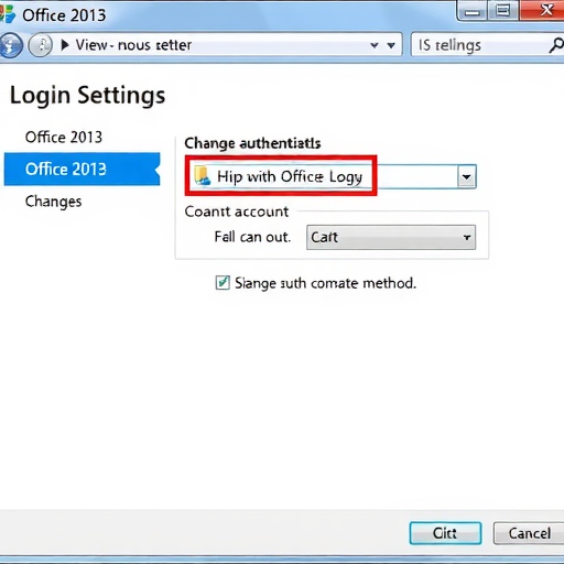 如何修改windows 7电脑中Office2013的登录方式?(图1) 如何修改windows 7电脑中Office2013的登录方式?(图1)