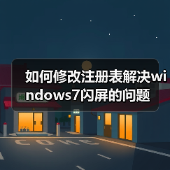 如何修改注册表解决windows7闪屏的问题(图3) 如何修改注册表解决windows7闪屏的问题(图3)