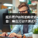 提升用户体验的秘密武器:响应式设计测试与多设备兼容技巧(图4) 提升用户体验的秘密武器:响应式设计测试与多设备兼容技巧(图4)