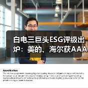 白电三巨头ESG评级出炉：美的、海尔获AAApi级，格力获AApi级 - 诺云路远科技资讯网