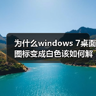 为什么windows 7桌面图标变成白色该如何解决(图2) 为什么windows 7桌面图标变成白色该如何解决(图2)