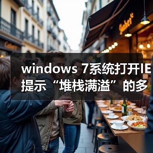 windows 7系统打开IE提示“堆栈满溢”的多种解决方案(图2)