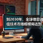 到2030年,全球信息通信技术市场规模将达到50亿美元(图1) 到2030年,全球信息通信技术市场规模将达到50亿美元(图1)