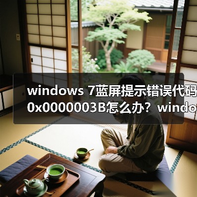 windows 7蓝屏提示错误代码0x0000003B怎么办？windows 7蓝屏解决(图1)