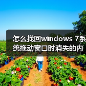 怎么找回windows 7系统拖动窗口时消失的内容?(图2) 怎么找回windows 7系统拖动窗口时消失的内容?(图2)