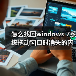 怎么找回windows 7系统拖动窗口时消失的内容?(图4) 怎么找回windows 7系统拖动窗口时消失的内容?(图4)