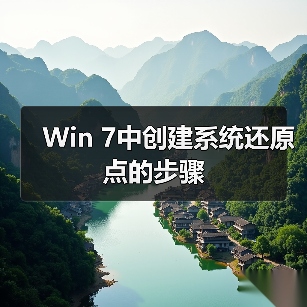 Win 7中创建系统还原点的步骤(图3) Win 7中创建系统还原点的步骤(图3)