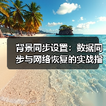 背景同步设置:数据同步与网络恢复的实战指南(图4) 背景同步设置:数据同步与网络恢复的实战指南(图4)