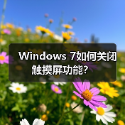 Windows 7如何关闭触摸屏功能?(图4) Windows 7如何关闭触摸屏功能?(图4)