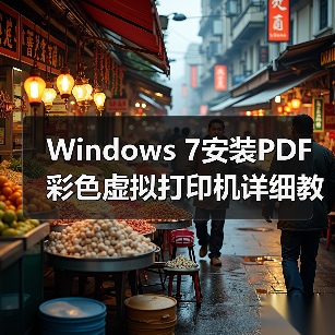 Windows 7安装PDF彩色虚拟打印机详细教程 - 诺云路远科技资讯网
