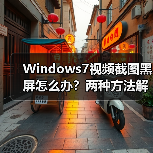 Windows7视频截图黑屏怎么办?两种方法解决(图2) Windows7视频截图黑屏怎么办?两种方法解决(图2)