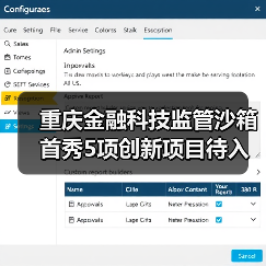 重庆金融科技监管沙箱首秀5项创新项目待入箱(图3) 重庆金融科技监管沙箱首秀5项创新项目待入箱(图3)