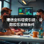 建信金科增资引战：设限股东资格条件(图3)