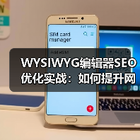 WYSIWYG编辑器SEO优化实战：如何提升网站排名与流量(图4)
