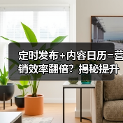 定时发布+内容日历=营销效率翻倍？揭秘提升转化率的高效运营策略 - 诺云路远科技资讯网