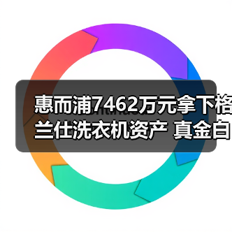 惠而浦7462万元拿下格兰仕洗衣机资产 真金白银布局市场？ - 诺云路远科技资讯网