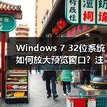 Windows 7 32位系统如何放大预览窗口?注册表设置教程(图4) Windows 7 32位系统如何放大预览窗口?注册表设置教程(图4)