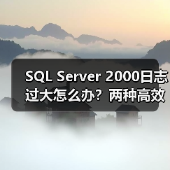 SQL Server 2000日志过大怎么办?两种高效删除方法(图3) SQL Server 2000日志过大怎么办?两种高效删除方法(图3)