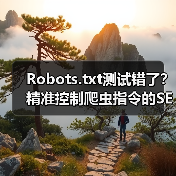 Robots.txt测试错了?精准控制爬虫指令的SEO秘诀(图2) Robots.txt测试错了?精准控制爬虫指令的SEO秘诀(图2)