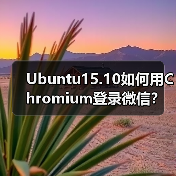 Ubuntu15.10如何用Chromium登录微信?不安装微信也能畅聊(图2) Ubuntu15.10如何用Chromium登录微信?不安装微信也能畅聊(图2)
