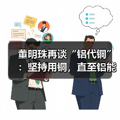 董明珠再谈“铝代铜”：坚持用铜，直至铝能完全替代 - 诺云路远科技资讯网