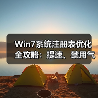 Win7系统注册表优化全攻略:提速、禁用气泡、阻止自动重启(图2) Win7系统注册表优化全攻略:提速、禁用气泡、阻止自动重启(图2)