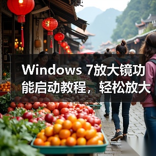Windows 7放大镜功能启动教程,轻松放大屏幕看清细节(图3) Windows 7放大镜功能启动教程,轻松放大屏幕看清细节(图3)