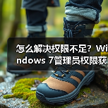 怎么解决权限不足?Windows 7管理员权限获取方法全解析(图4) 怎么解决权限不足?Windows 7管理员权限获取方法全解析(图3)
