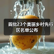 首批23个美丽乡村先行区名单公布 - 诺云路远科技资讯网