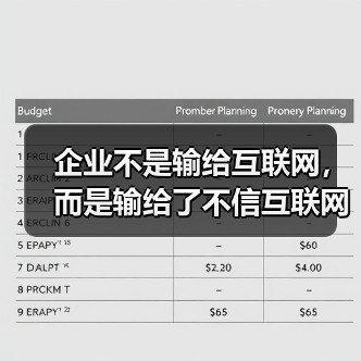 企业不是输给互联网,而是输给了不信互联网(图4) 企业不是输给互联网,而是输给了不信互联网(图4)