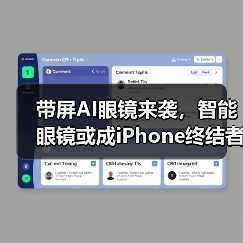 带屏AI眼镜来袭,智能眼镜或成iPhone终结者?(图2) 带屏AI眼镜来袭,智能眼镜或成iPhone终结者?(图2)
