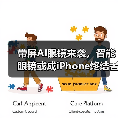 带屏AI眼镜来袭,智能眼镜或成iPhone终结者?(图3) 带屏AI眼镜来袭,智能眼镜或成iPhone终结者?(图3)