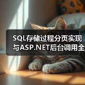 SQL存储过程分页实现与ASP.NET后台调用全解析(图4) SQL存储过程分页实现与ASP.NET后台调用全解析(图4)