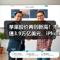 苹果股价再创新高!市值3.9万亿美元,iPhone需求成关键?(图4) 苹果股价再创新高!市值3.9万亿美元,iPhone需求成关键?(图4)