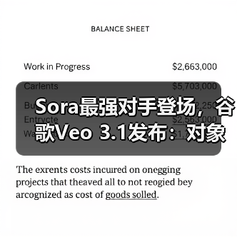 Sora最强对手登场，谷歌Veo 3.1发布：对象级编辑引领AI视频新纪元 - 诺云路远科技资讯网
