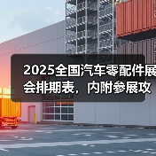 2025全国汽车零配件展会排期表，内附参展攻略，助力提早布局！(图4)