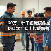 60万一针干细胞续命是伪科学？院士权威解答真相(图3)