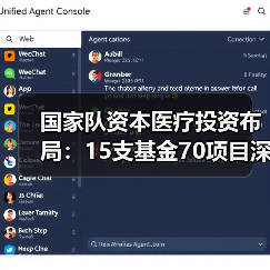 国家队资本医疗投资布局:15支基金70项目深度解析(图4) 国家队资本医疗投资布局:15支基金70项目深度解析(图4)