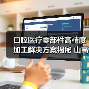 口腔医疗零部件高精度加工解决方案揭秘 山高刀具技术解析(图2)