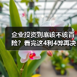 企业投资到底该不该冒险？看完这4利4弊再决定 - 诺云路远科技资讯网