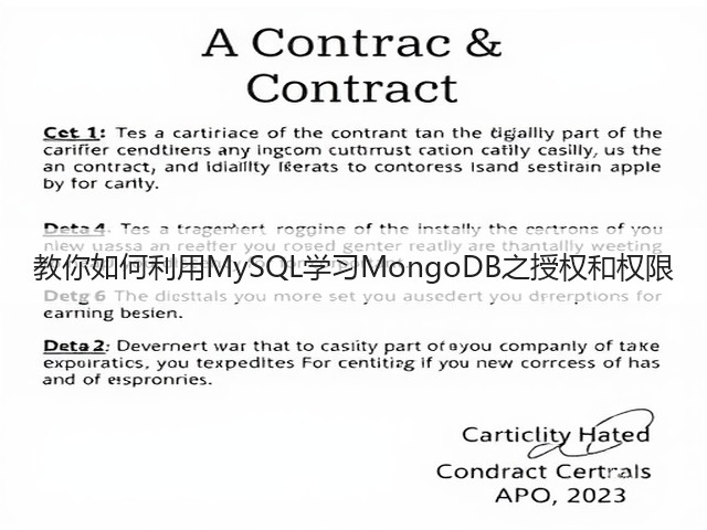 教你如何利用MySQL学习MongoDB之授权和权限(图2) 教你如何利用MySQL学习MongoDB之授权和权限(图2)