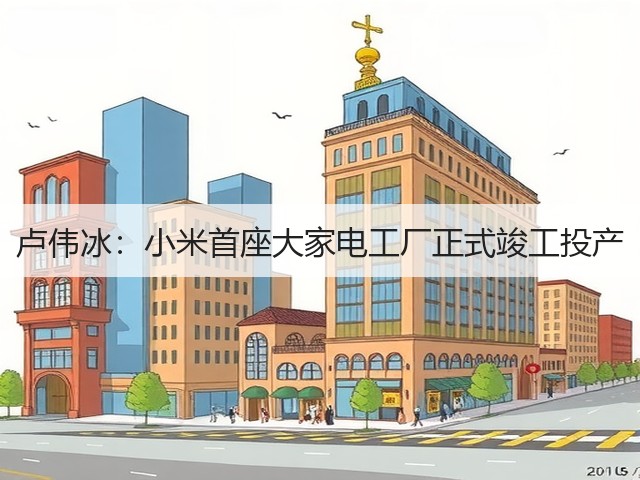卢伟冰:小米首座大家电工厂正式竣工投产(图2) 卢伟冰:小米首座大家电工厂正式竣工投产(图2)