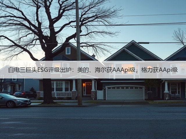 白电三巨头ESG评级出炉:美的、海尔获AAApi级,格力获AApi级(图3) 白电三巨头ESG评级出炉:美的、海尔获AAApi级,格力获AApi级(图3)