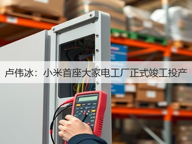 卢伟冰:小米首座大家电工厂正式竣工投产(图3) 卢伟冰:小米首座大家电工厂正式竣工投产(图3)