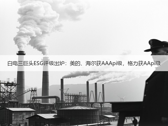 白电三巨头ESG评级出炉:美的、海尔获AAApi级,格力获AApi级(图1) 白电三巨头ESG评级出炉:美的、海尔获AAApi级,格力获AApi级(图1)