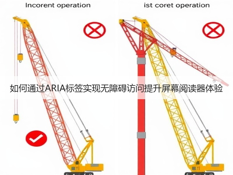 如何通过ARIA标签实现无障碍访问提升屏幕阅读器体验 - 诺云路远科技资讯网