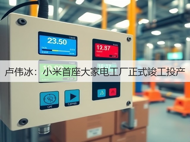 卢伟冰:小米首座大家电工厂正式竣工投产(图1) 卢伟冰:小米首座大家电工厂正式竣工投产(图1)
