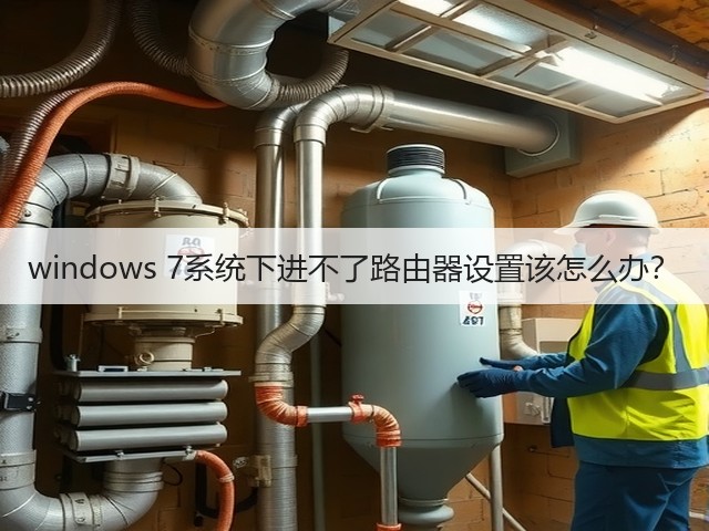 windows 7系统下进不了路由器设置该怎么办?(图3) windows 7系统下进不了路由器设置该怎么办?(图3)