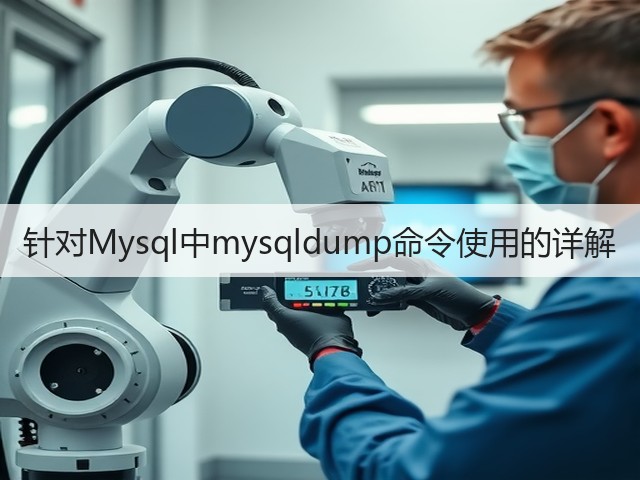 针对Mysql中mysqldump命令使用的详解(图1) 针对Mysql中mysqldump命令使用的详解(图1)